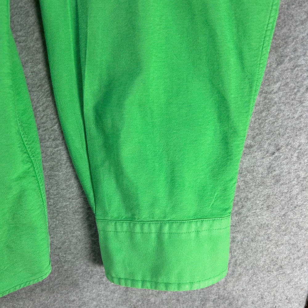 Ralph Lauren Button Down Shirt Mens XXL Green Cotton Preppy Classic Fit - Picture 8 of 16